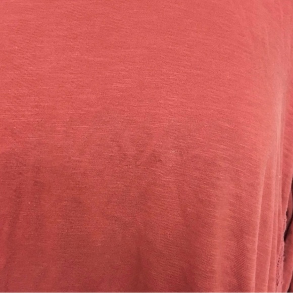 LOGO by Lori Goldstein Salmon Crochet Crew 100% Cotton Tunic Size 2X Coastal - Picture 10 of 16